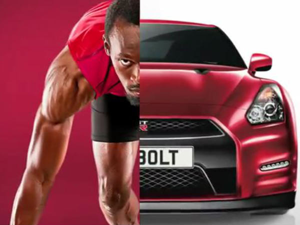 ussain bolt gt r ad campaign ussain bolt gt r ad campaign