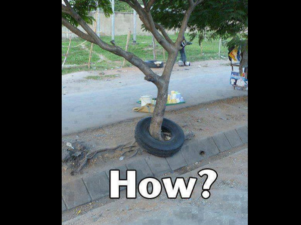 ടയറിനോട് ക്രൂരത!