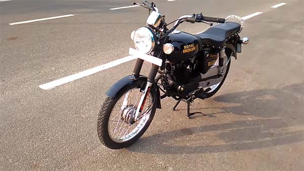 ബുള്ളറ്റിനെ അനുകരിച്ച് ഒരു 100 സിസി ബൈക്ക്; പേര് റോയല് ഇന്ത്യന്