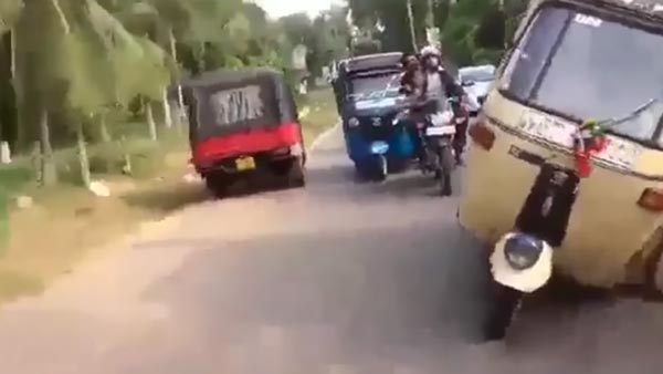 ഓട്ടോറിക്ഷയില് യുവാക്കളുടെ സാഹസിക പ്രകടനം; വീഡിയോ വൈറല്