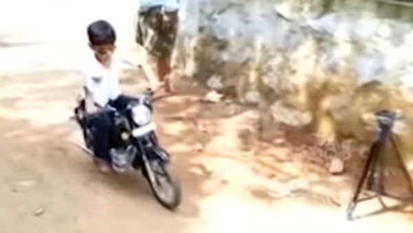 മകനു വേണ്ടി മിനി ഇലക്ട്രിക്ക് ബുള്ളറ്റ് നിർമ്മിച്ച് അച്ചൻ; വീഡിയോ വൈറൽ