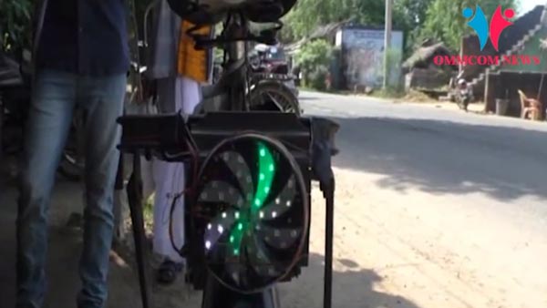 സൈക്കിള് ഇലക്ട്രിക്ക് ആക്കി മാറ്റി കര്ഷകന് -വീഡിയോ