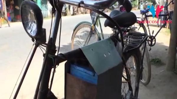 സൈക്കിള് ഇലക്ട്രിക്ക് ആക്കി മാറ്റി കര്ഷകന് -വീഡിയോ