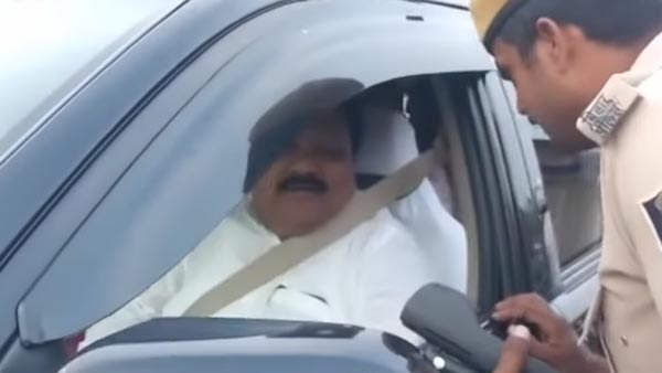 വാഹനത്തിൽ സൺ ഫിലിം ഒട്ടിച്ചതിന് എംഎൽഎ-ക്കും കിട്ടി പിഴ