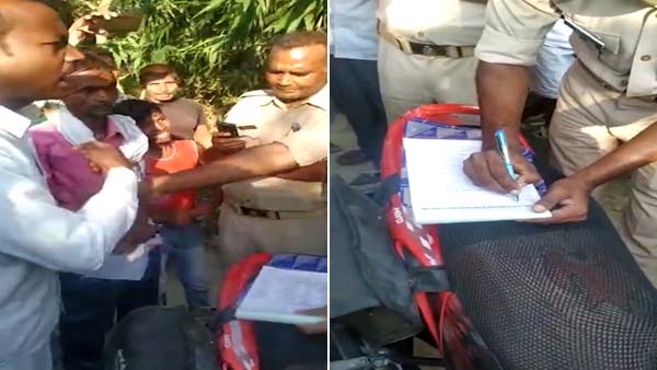 നിയമം എല്ലാവർക്കും ഒന്നു തന്നെ; പൊലീസ് ഉദ്യോഗസ്ഥനും കിട്ടി ജനങ്ങളുടെ വക പിഴ