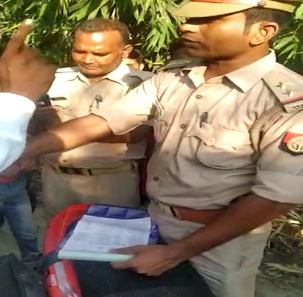നിയമം എല്ലാവർക്കും ഒന്നു തന്നെ; പൊലീസ് ഉദ്യോഗസ്ഥനും കിട്ടി ജനങ്ങളുടെ വക പിഴ