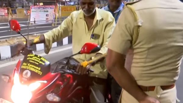 റോഡുകളിൽ നിന്ന് ജനങ്ങളെ അകറ്റി നിർത്താൻ പുതുവഴികളുമായി തമിഴ്നാട് പൊലീസ്