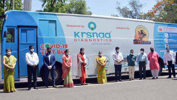 കൊവിഡ്-19; ചലിക്കുന്ന പരിശോധനാ സൗകര്യമൊരുക്കി കൃഷ്ണ ഡയഗ്നോസ്റ്റിക്സ്