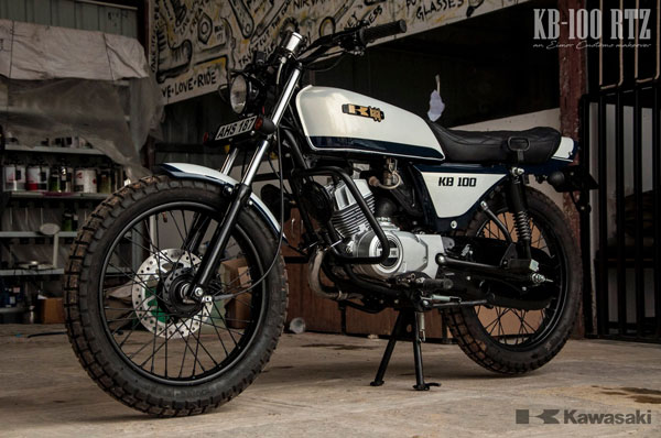 സ്ക്രാംബ്ലർ ലുക്കിൽ അണിഞ്ഞൊരുങ്ങി കവാസാക്കി KB 100 RTZ