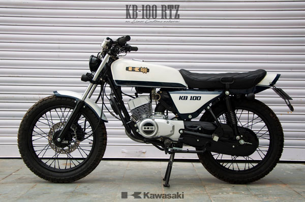 സ്ക്രാംബ്ലർ ലുക്കിൽ അണിഞ്ഞൊരുങ്ങി കവാസാക്കി KB 100 RTZ
