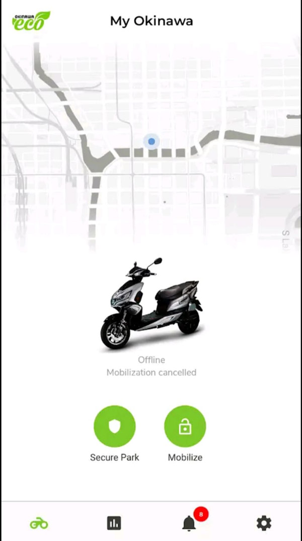 മോഡലുകള്ക്ക് പുതിയ മൊബൈല് ആപ്ലിക്കേഷന് അവതരിപ്പിച്ച് ഒഖിനാവ