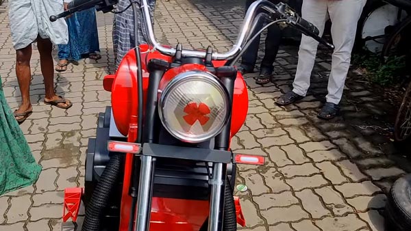 കൊടുങ്ങല്ലൂർ സ്വദേശിയുടെ കരവിരുതിലൊരുങ്ങിയ ഇലക്ട്രിക് ബൈക്ക്