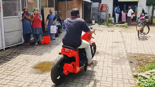 കൊടുങ്ങല്ലൂർ സ്വദേശിയുടെ കരവിരുതിലൊരുങ്ങിയ ഇലക്ട്രിക് ബൈക്ക്
