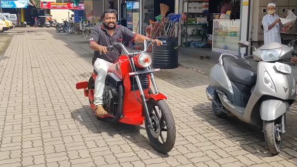 കൊടുങ്ങല്ലൂർ സ്വദേശിയുടെ കരവിരുതിലൊരുങ്ങിയ ഇലക്ട്രിക് ബൈക്ക്