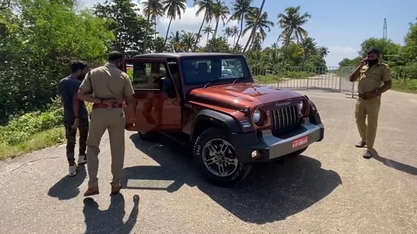 പുതിയ ഥാറിൽ ആകൃഷ്ടരായി കേരള പൊലീസ്; വീഡിയോ
