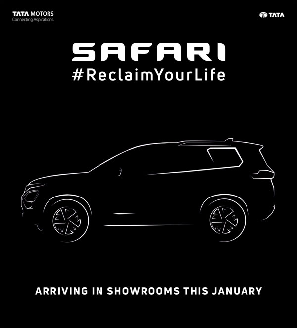 സഫാരിയില് 4X4 ഡ്രൈവ് അവതരിപ്പിക്കുമെന്ന സൂചനയുമായി ടാറ്റ