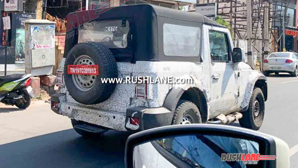 സൈഡ് ഫെയ്സിംഗ് പിന് സീറ്റുകളുമായി മഹീന്ദ്ര ഥാര്; സ്പൈ ചിത്രങ്ങള്