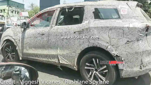 ഡ്യുവല് ടോണ് അലോയി വീലുകളില് തിളങ്ങി XUV700; പരീക്ഷണ ചിത്രങ്ങള് പുറത്ത്