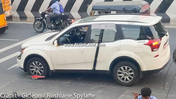 ഡ്യുവല് ടോണ് അലോയി വീലുകളില് തിളങ്ങി XUV700; പരീക്ഷണ ചിത്രങ്ങള് പുറത്ത്