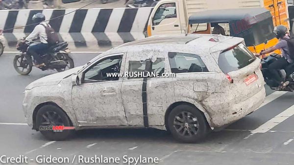 ഡ്യുവല് ടോണ് അലോയി വീലുകളില് തിളങ്ങി XUV700; പരീക്ഷണ ചിത്രങ്ങള് പുറത്ത്