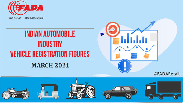 വാഹന രജിസ്ട്രേഷന് ഇടിഞ്ഞത് 29 ശതമാനം; 2021 മാര്ച്ചിലെ കണക്കുകളുമായി FADA