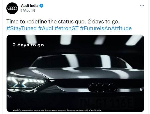 e-Tron GT-യുടെ പുതിയ ടീസര് ചിത്രങ്ങളുമായി Audi; അരങ്ങേറ്റം ഉടന്