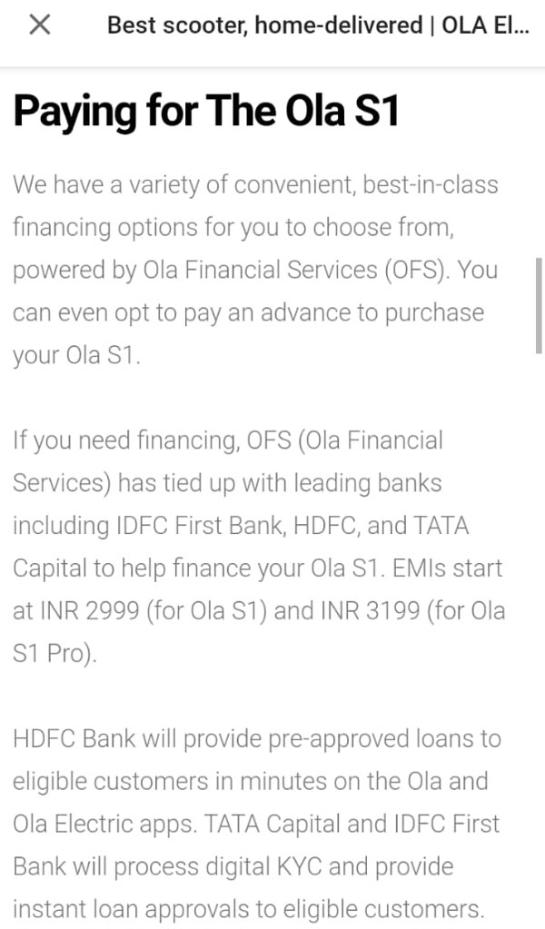 ഷോറൂമുകൾക്കായി അലയേണ്ട; Ola ഇലക്ട്രിക് സ്കൂട്ടർ വളരെ സിമ്പിളായി വാങ്ങാം - പർച്ചേസ് പ്രക്രിയകൾ ഇങ്ങനെ