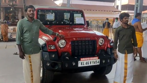 ഗുരുവായൂരപ്പന്റെ 'ഥാര്' ലേലത്തില് പോയി; വിട്ടുകൊടുക്കാതെ ദേവസ്വം ബോര്ഡ്