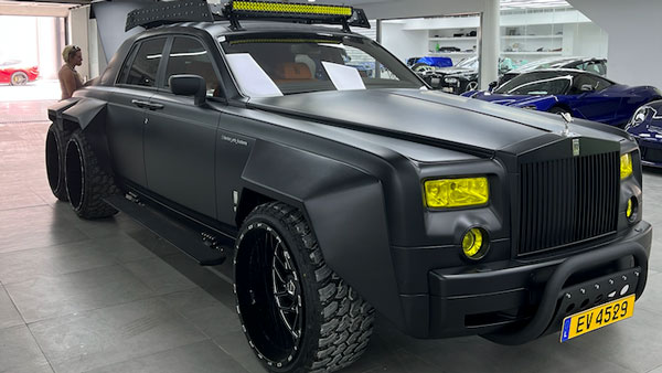 ക്രേസി & ബോൾഡ് ലുക്കിൽ ലോകത്തിലെ ആദ്യ Rolls Royce Phantom 6x6