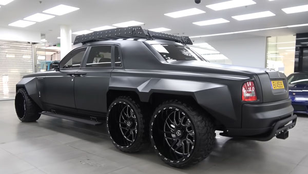 ക്രേസി & ബോൾഡ് ലുക്കിൽ ലോകത്തിലെ ആദ്യ Rolls Royce Phantom 6x6