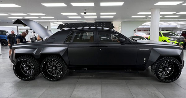 ക്രേസി & ബോൾഡ് ലുക്കിൽ ലോകത്തിലെ ആദ്യ Rolls Royce Phantom 6x6