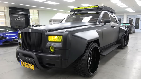 ക്രേസി & ബോൾഡ് ലുക്കിൽ ലോകത്തിലെ ആദ്യ Rolls Royce Phantom 6x6