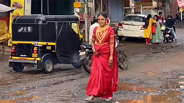 'റോഡില് കുഴിയുള്ളപ്പോള് എന്തിന് ലൊക്കേഷന് തപ്പി നടപ്പൂ'; ഫോട്ടോഷൂട്ട് വൈറല്
